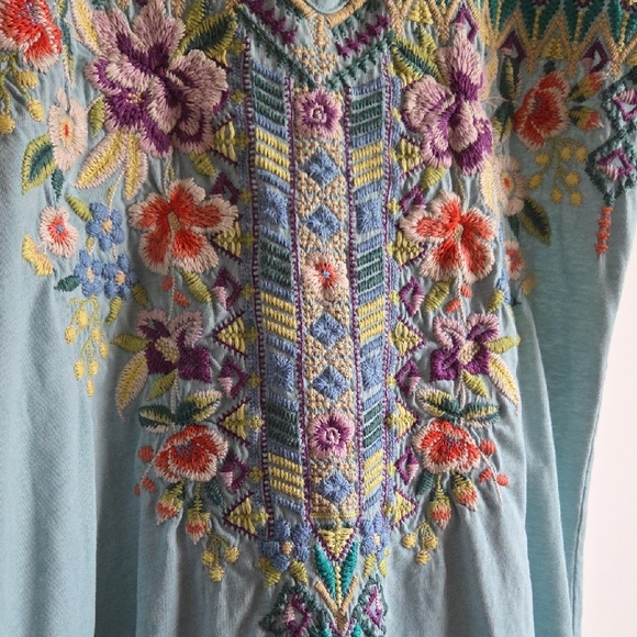 Johnny Was Embroidered Multicolor Blouse - Picture 2 of 7